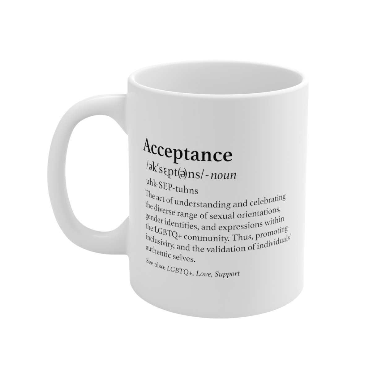 The Definition of Acceptance Mug