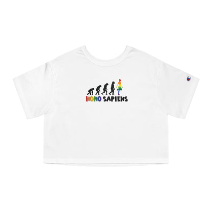 Homo Sapiens Cropped T-Shirt