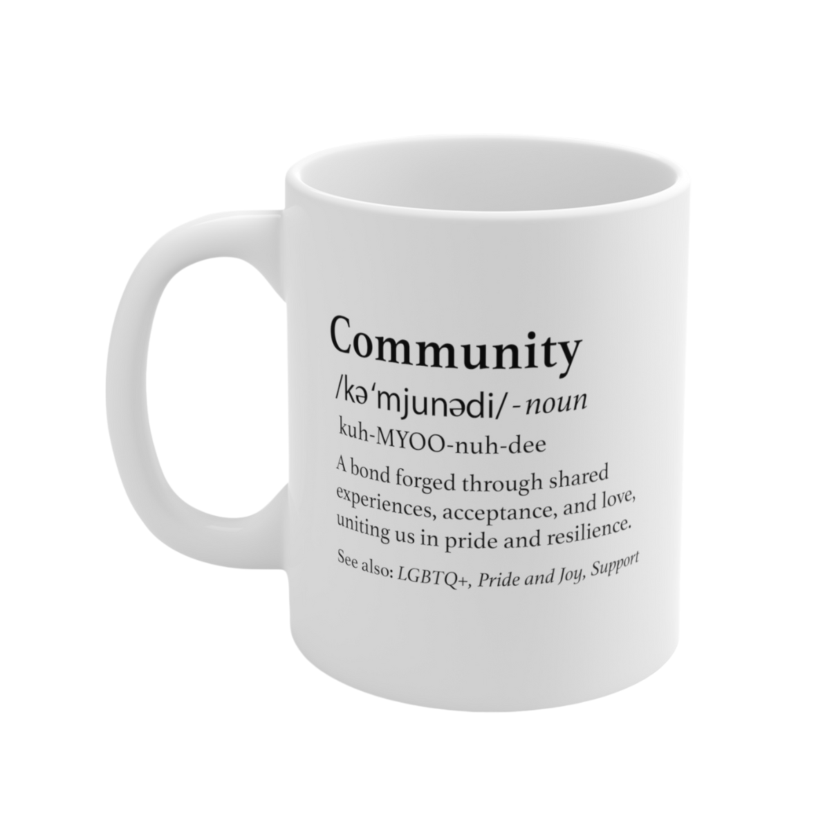 The Definition of Community Mug