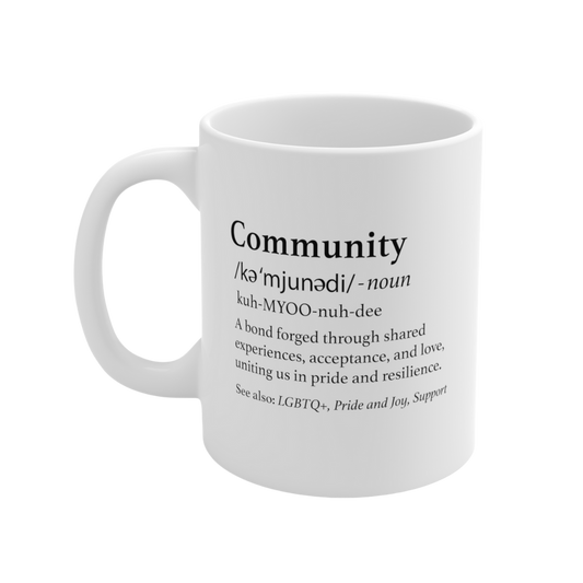 The Definition of Community Mug