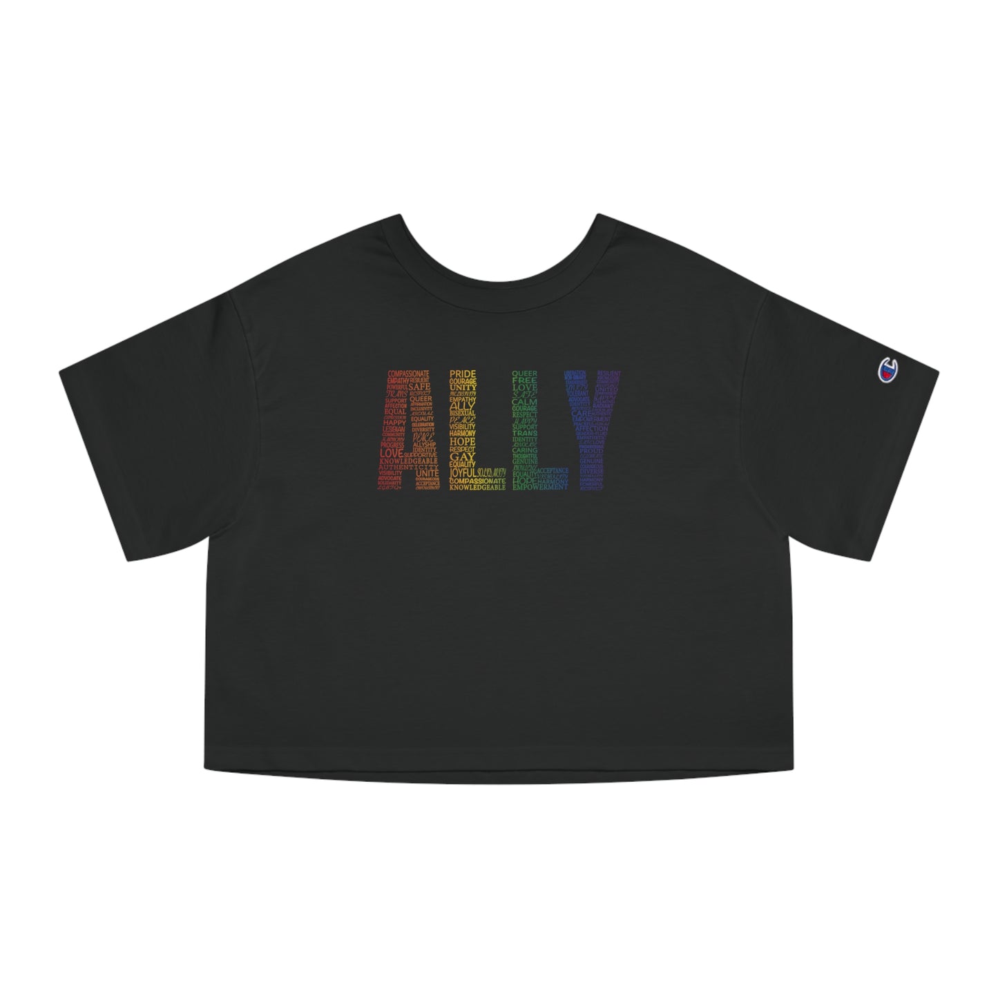 Ally Calligram Cropped T-Shirt