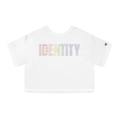 Identity Calligram Cropped T-Shirt