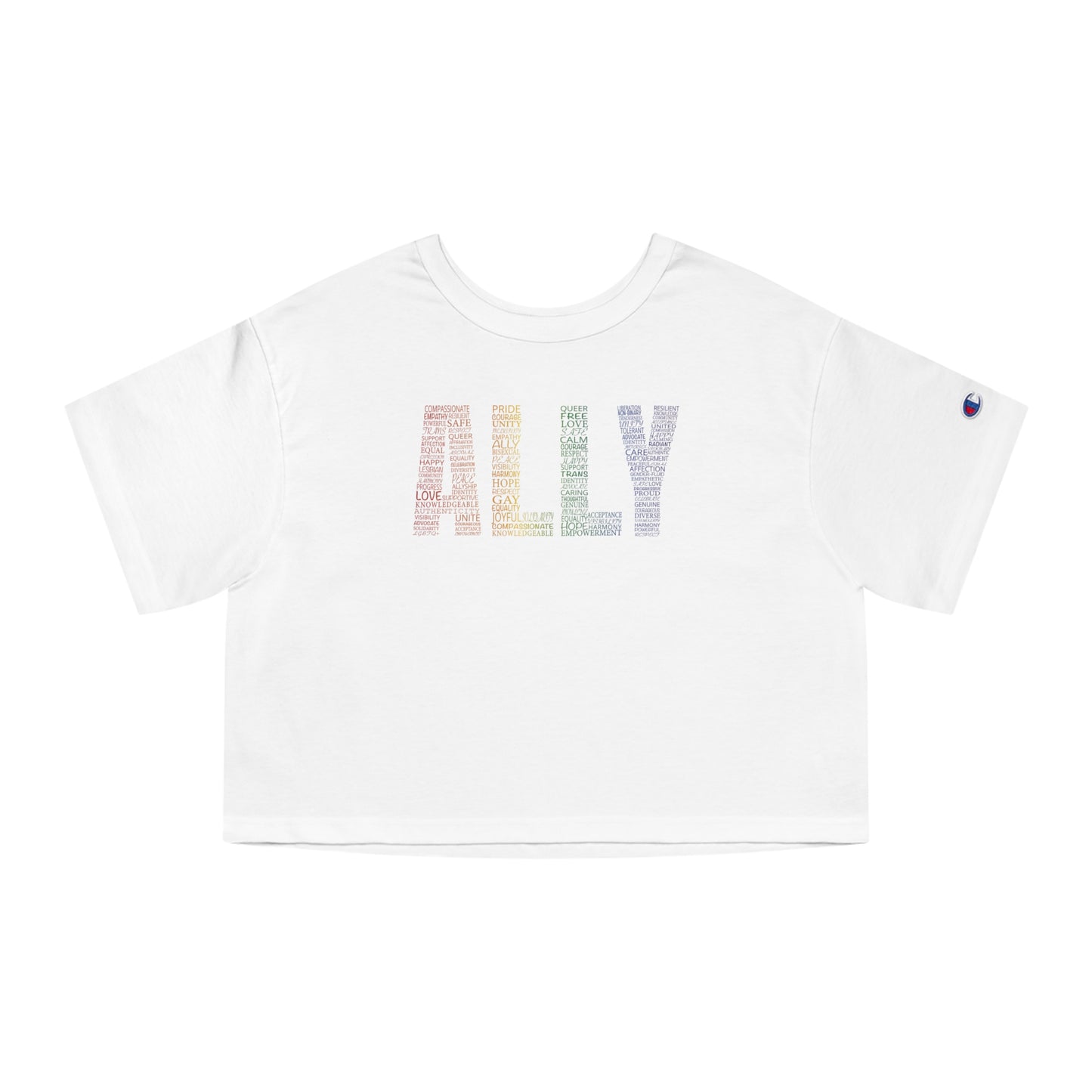 Ally Calligram Cropped T-Shirt