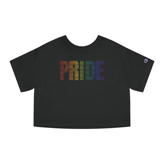 Pride Calligram Cropped T-Shirt