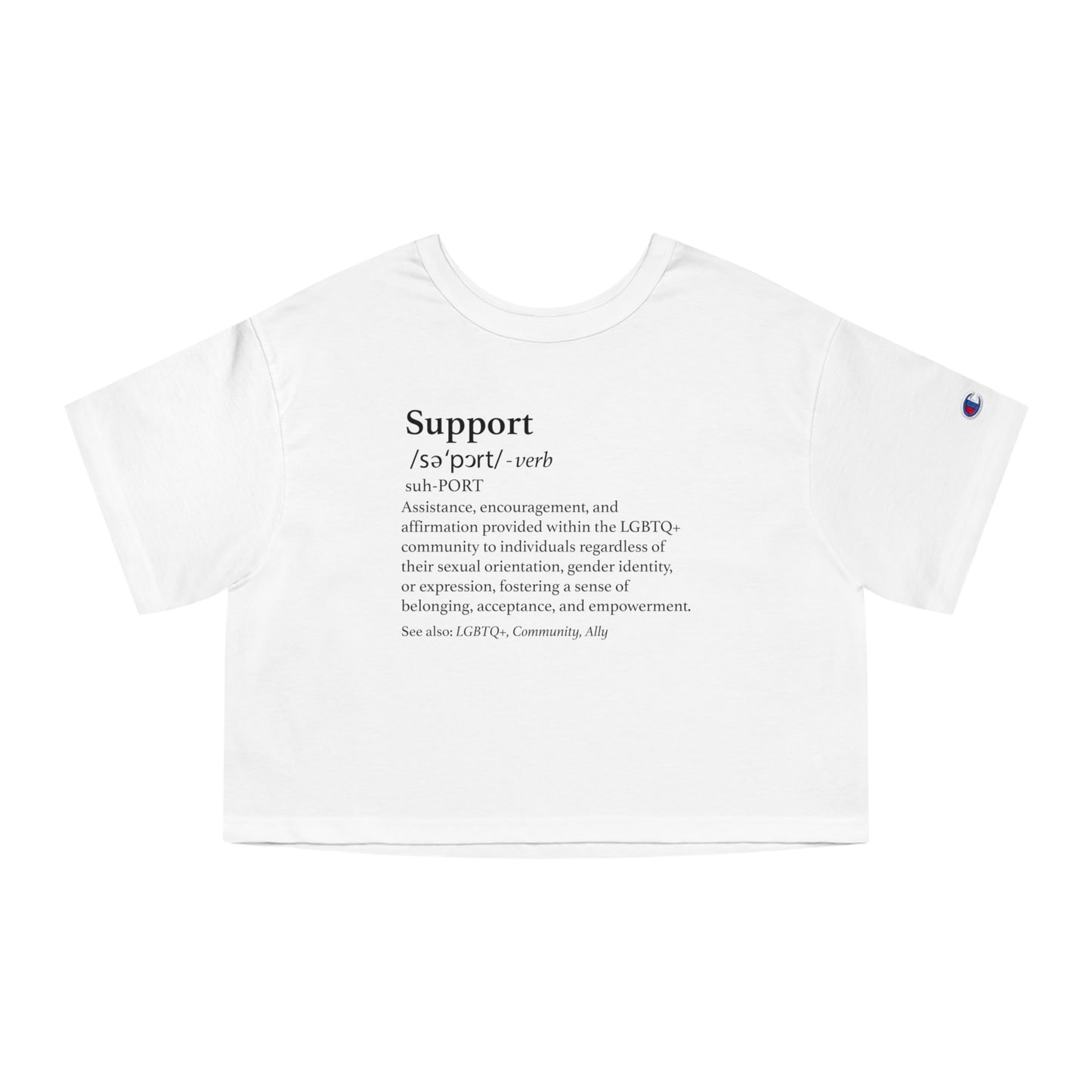 The Definition of Support Cropped T-Shirt