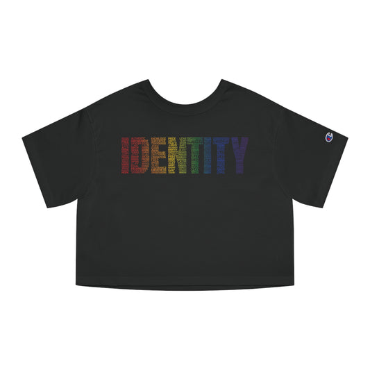 Identity Calligram Cropped T-Shirt