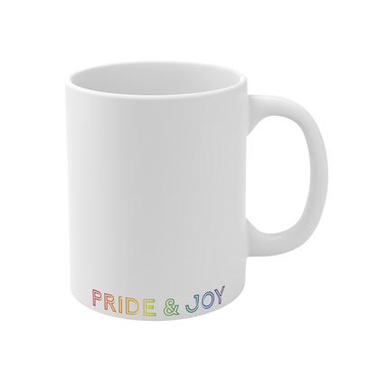 Pride & Joy Heart Logo Mug