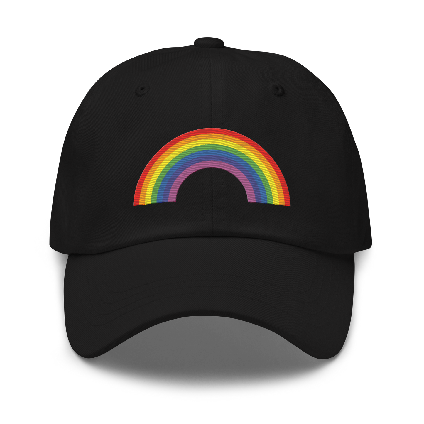 Embroidered Rainbow Hat