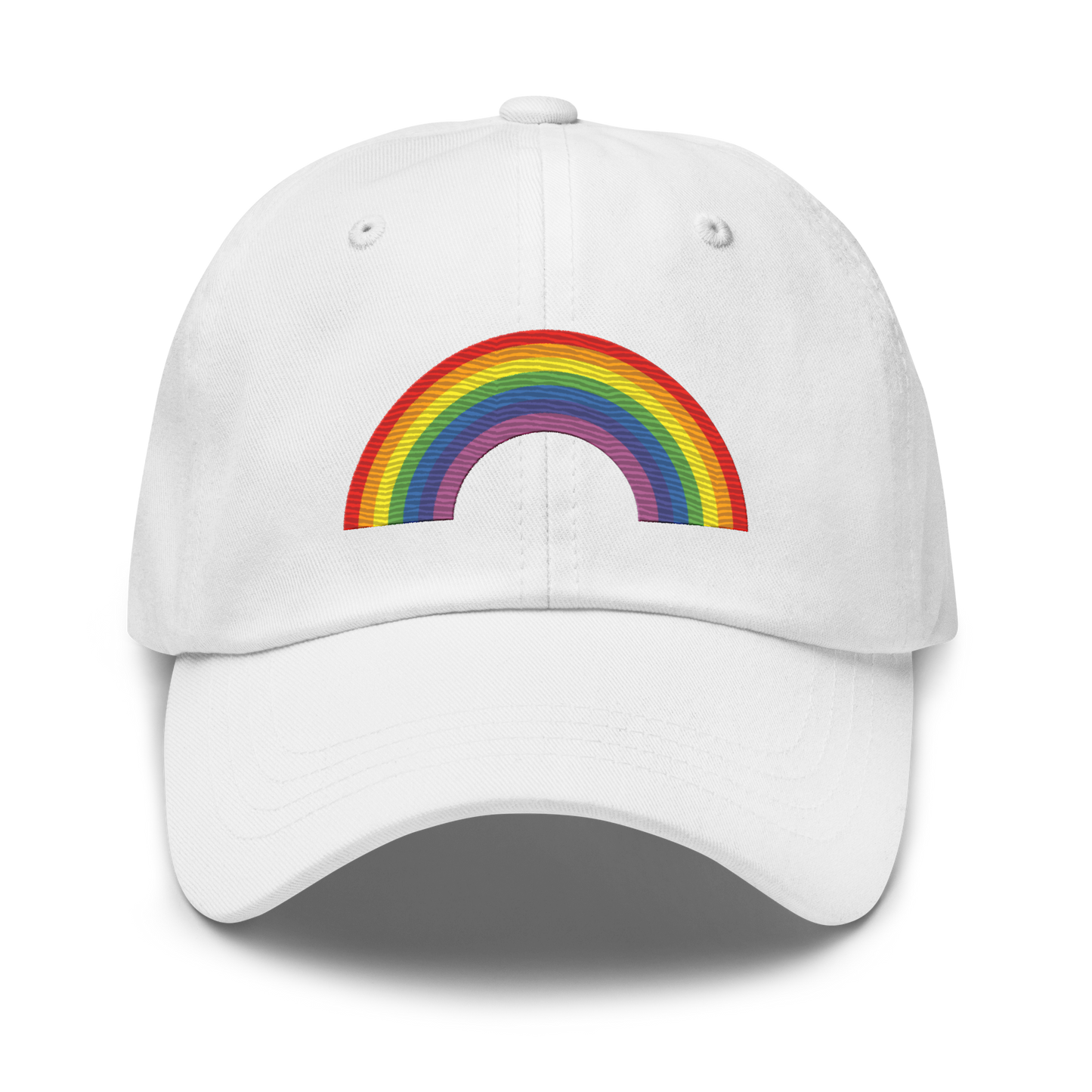 Embroidered Rainbow Hat